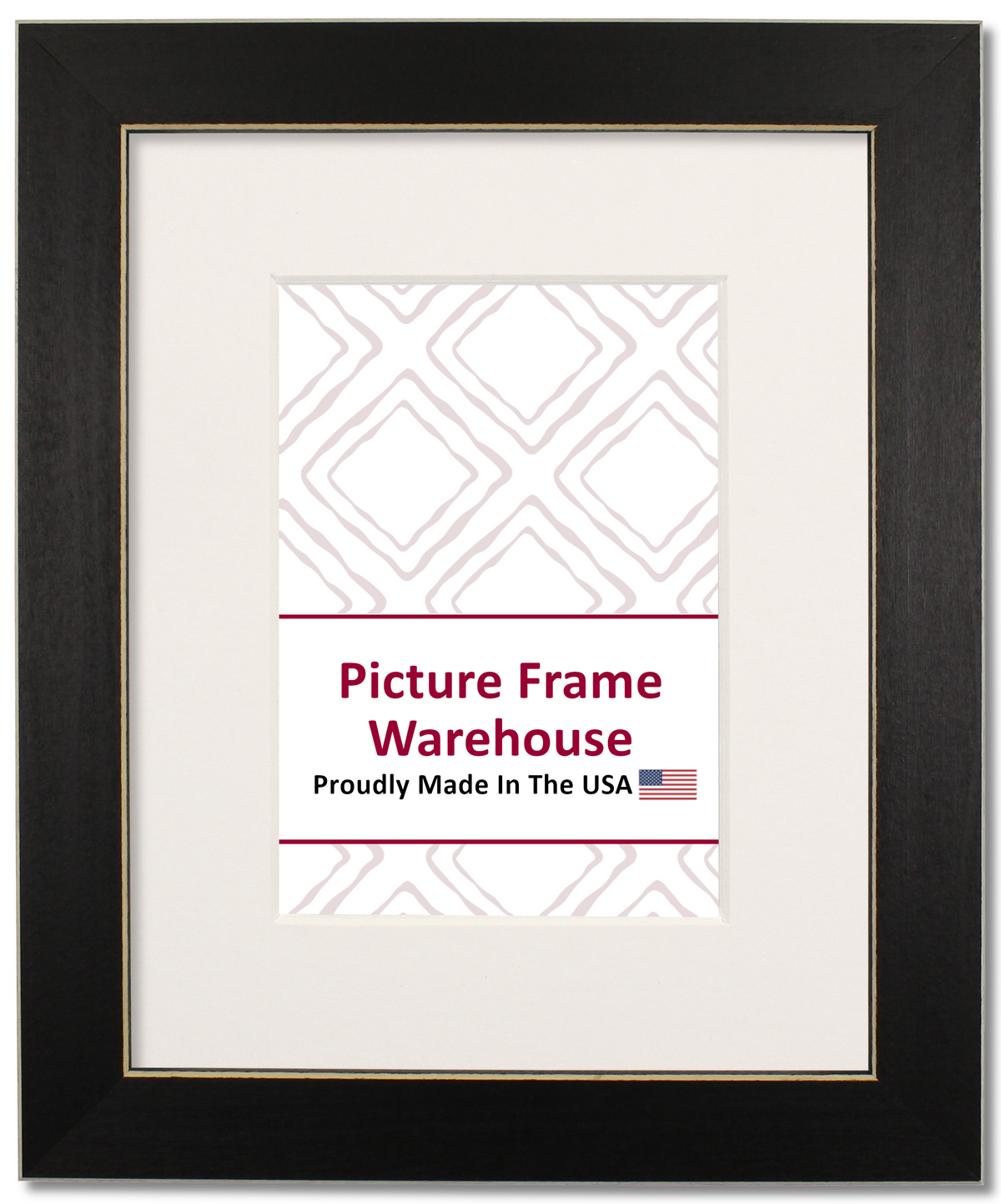 779-565 - Black With Shaved Edges, 1 ⅛", Solid Wood Ready-Made Frame