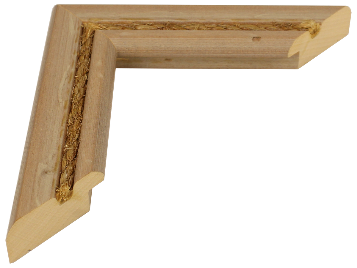 781-417 - Distressed Wash With Jute Rope, 1 ½", Solid Wood Ready-Made Frame