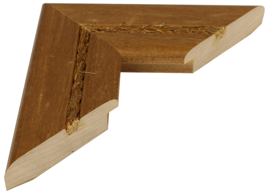 791-409 - Distressed Honey With Jute Rope, 2 ¼", Solid Wood Ready-Made Frame