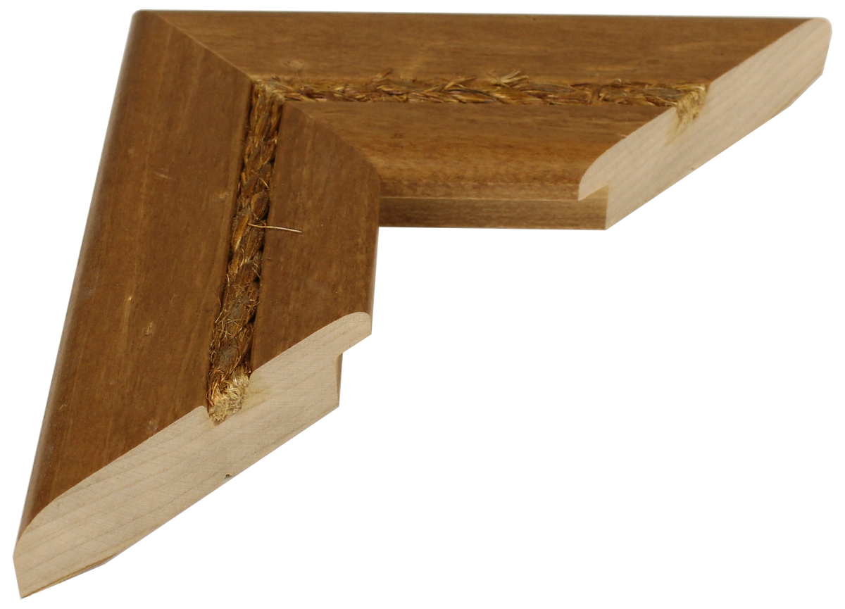791-409 - Distressed Honey With Jute Rope, 2 ¼", Solid Wood Ready-Made Frame