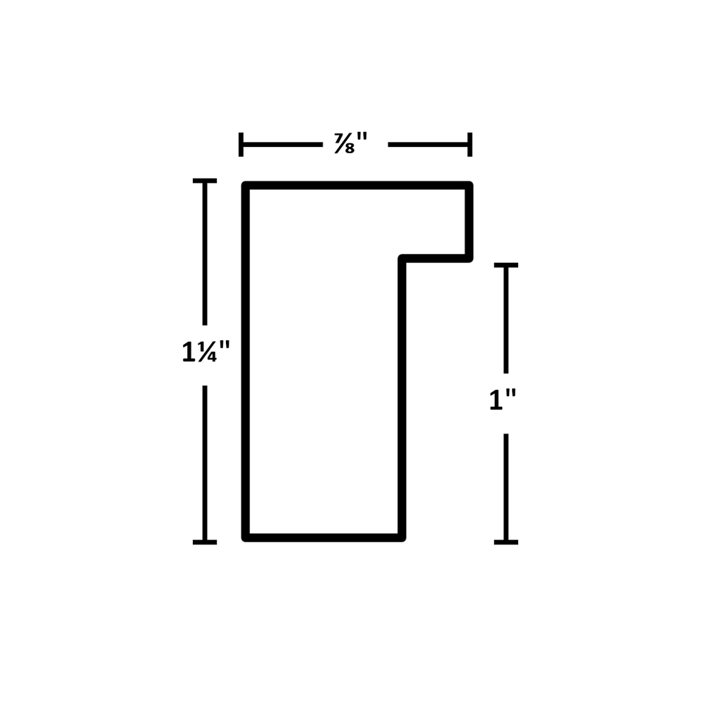 792-000 - Unfinished, ⅞", Solid Wood Ready-Made Frame