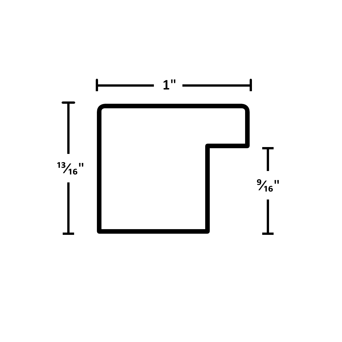842-000 - Unfinished, 1", Solid Wood Moulding