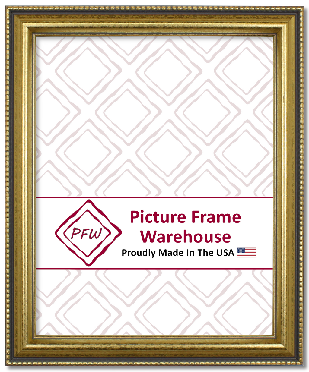 917-652 - Mottled Gold, 1", Solid Wood Ready-Made Frame