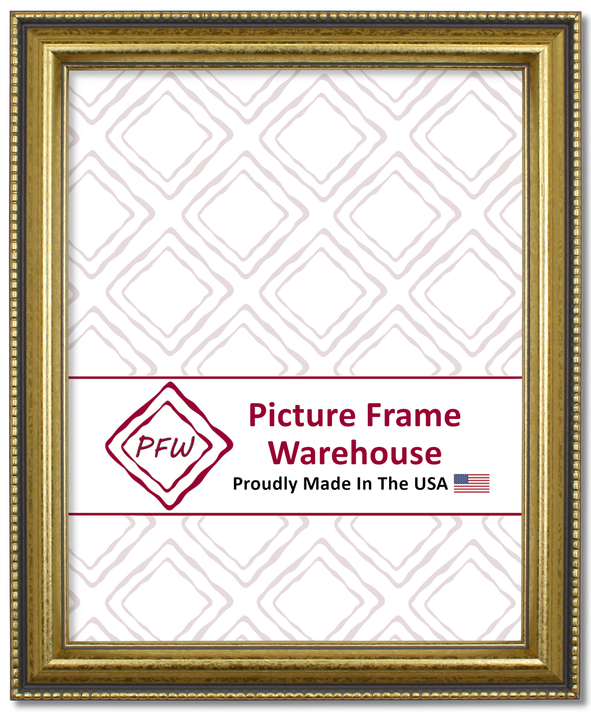 917-652 - Mottled Gold, 1", Solid Wood Ready-Made Frame