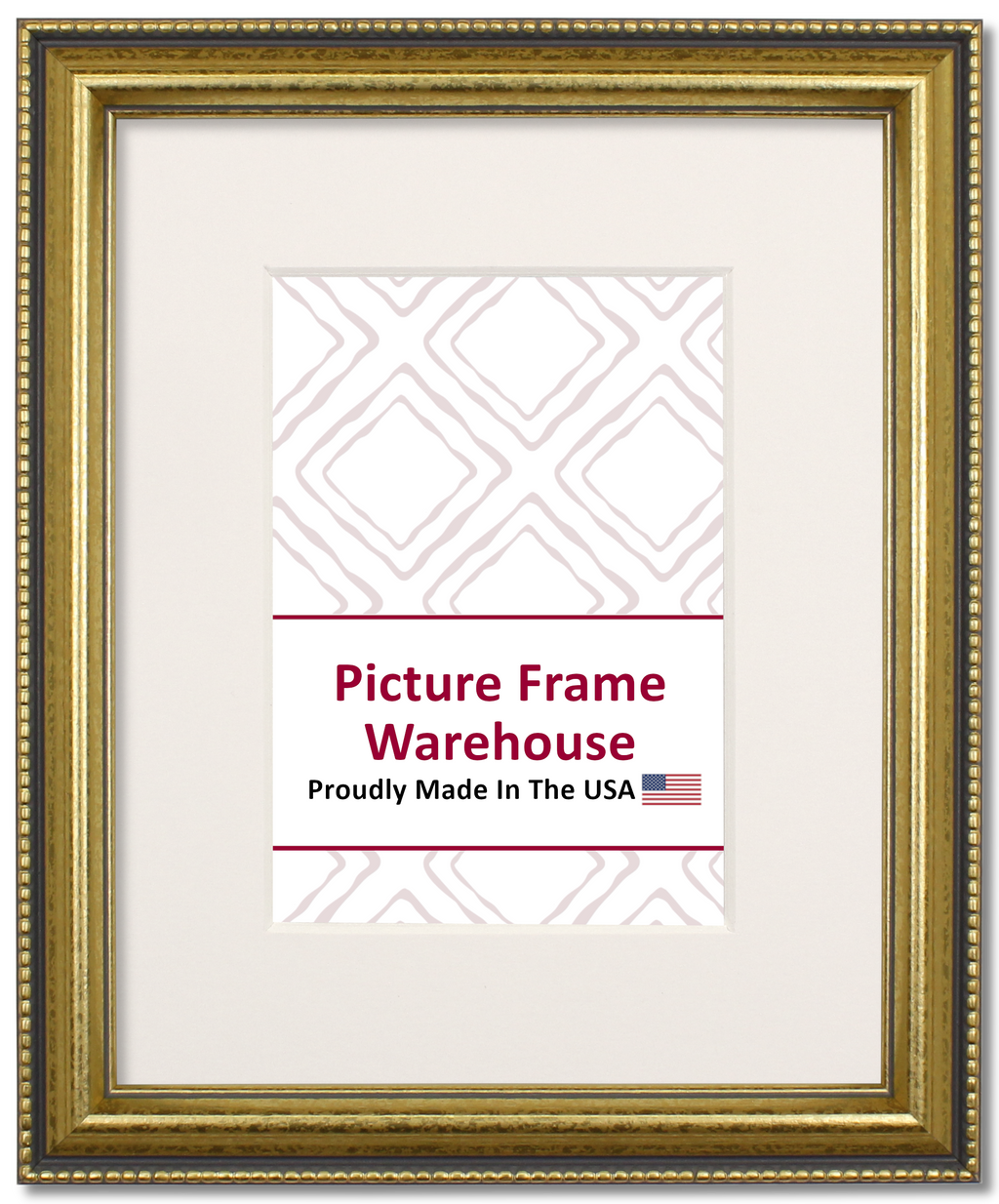917-652 - Mottled Gold, 1", Solid Wood Ready-Made Frame