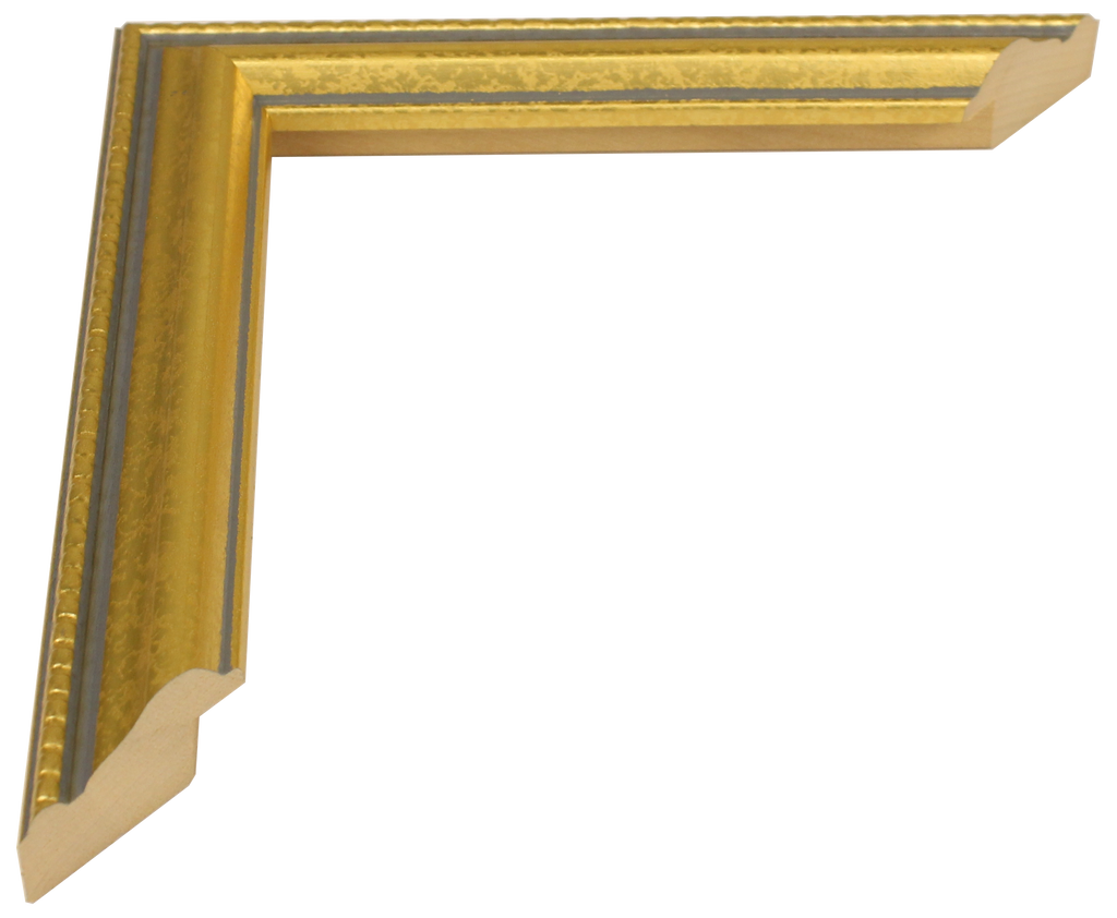 917-652 - Mottled Gold, 1", Solid Wood Ready-Made Frame