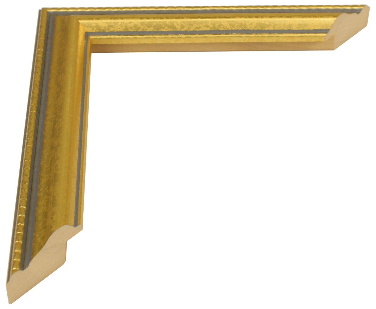 917-652 - Mottled Gold, 1", Solid Wood Ready-Made Frame