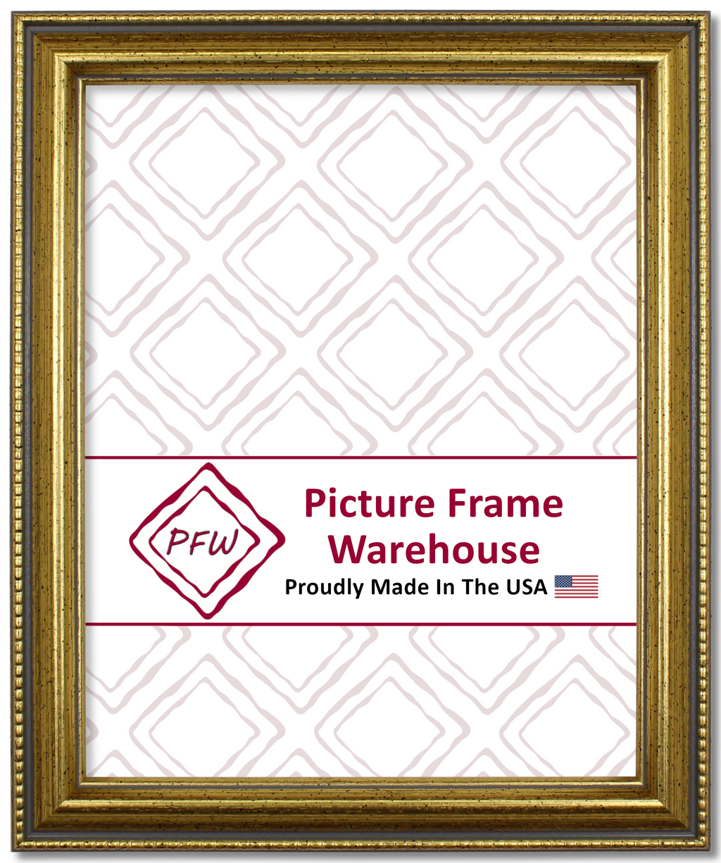 917-654 - Antiqued Gold, 1", Solid Wood Ready-Made Frame