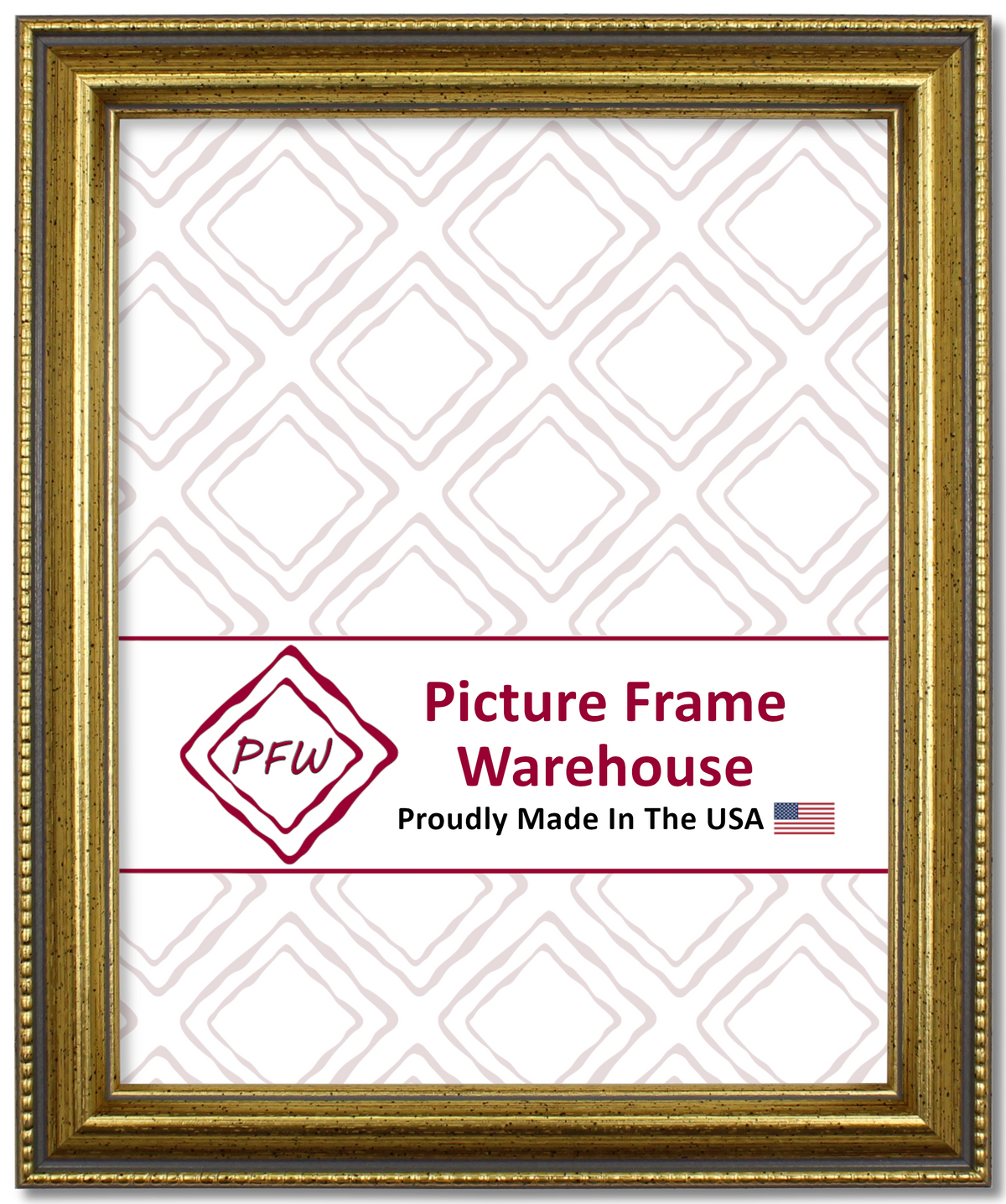 917-654 - Antiqued Gold, 1", Solid Wood Ready-Made Frame