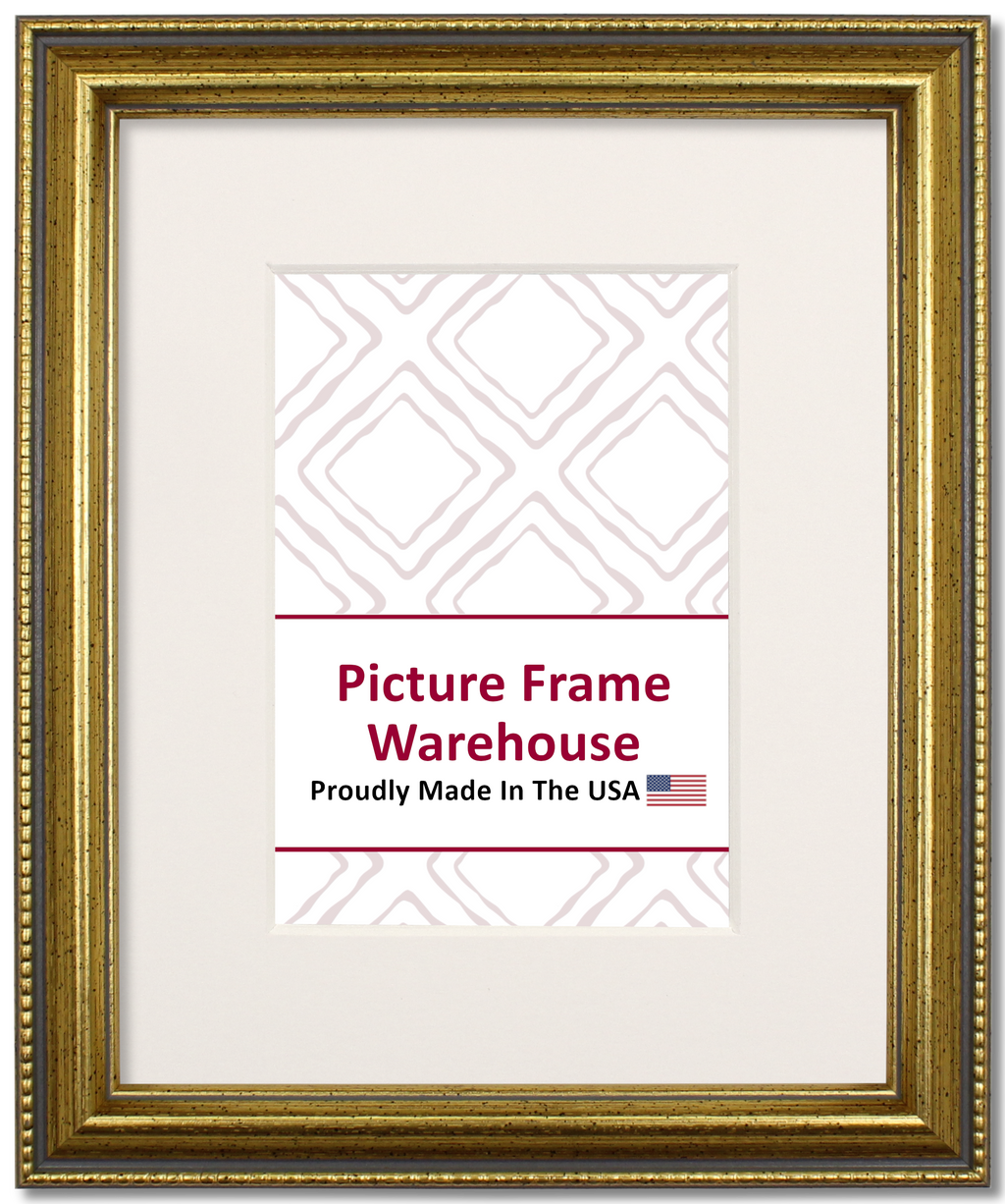 917-654 - Antiqued Gold, 1", Solid Wood Ready-Made Frame