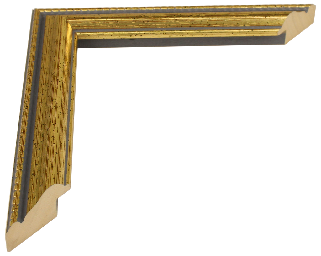 917-654 - Antiqued Gold, 1", Solid Wood Moulding